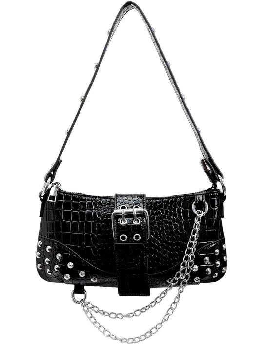 Y2K CHAIN PURSE - BLACK